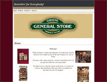 Tablet Screenshot of gruenegeneralstore.com